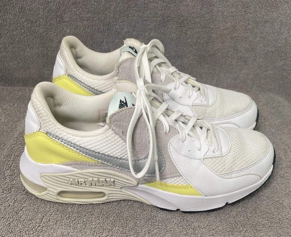 Nike Airmax Women's White yellow Gray Size 8